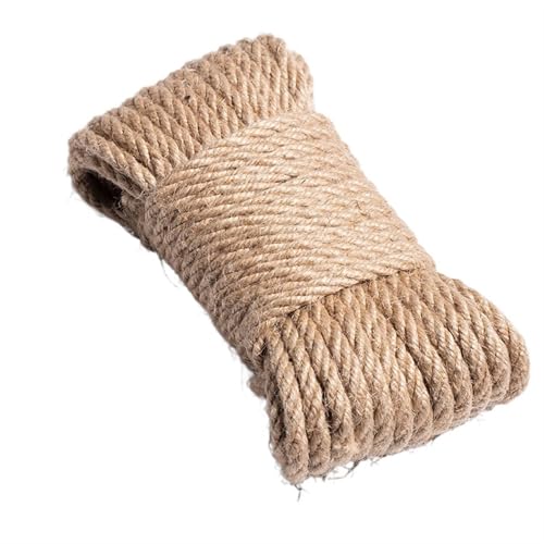 QAUUCP Hanfseil Natürliche Jute Seil Schnur Rolle Nähen Handwerk Gewinde Hochzeit Handgemachte DIY Party Band Bögen Dekoration(5mm 5Meters) von QAUUCP
