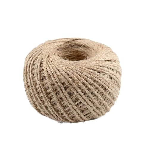 QAUUCP Hanfseil Natürliche Jute Seil Schnur String DIY Korb Katze Haustier Kratzen handgemachte Gartenarbeit Hochzeit Dekor(8mm 2meter) von QAUUCP