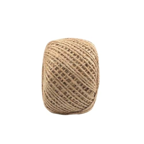 QAUUCP Hanfseil Natürliche Jute Seil Schnur String Sackleinen DIY Handwerk Verpackung Hanf Gartenarbeit Hochzeit Party Dekoration(1mm 100meters) von QAUUCP