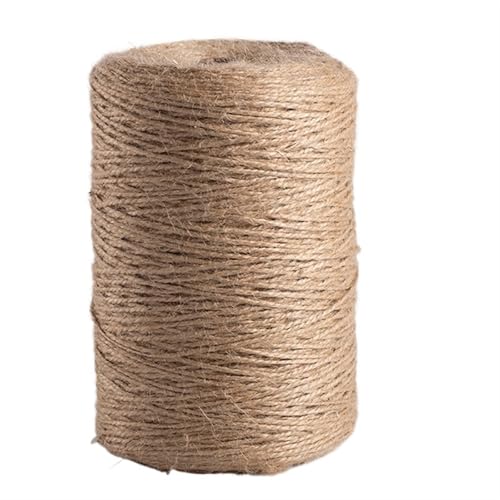 QAUUCP Hanfseil Natürliche Jute Seil String Band Handwerk DIY Schnur Bindfäden Thread Nähen Party Hochzeit Hause Decortion(Jute 2mm 30Meters) von QAUUCP