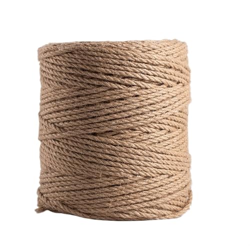 QAUUCP Hanfseil Natürliche Jute Seil String Band Handwerk DIY Schnur Bindfäden Thread Nähen Party Hochzeit Hause Decortion(Jute 5mm 5Meters) von QAUUCP
