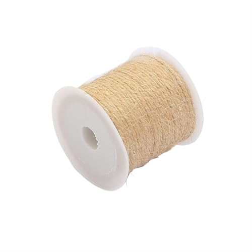 QAUUCP Hanfseil Natürliche Juteschnur Sackleinen String Hanf Seil Party Hochzeit Verpackung Schnüre Thread DIY Floristen Handwerk Dekoration(2mm*100m) von QAUUCP