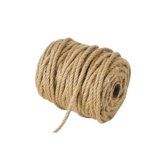 QAUUCP Hanfseil Natürliches Juteseil, Hanfseil, Kordel, Schnur, Bindfäden, Sackleinen, Juteschnur for Heimwerkerarbeiten, Gartenarbeit, Hängematte, Heimdekoration(2mm 50meter) von QAUUCP