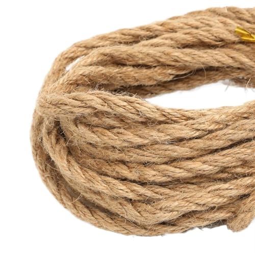 QAUUCP Hanfseil Natürliches Juteseil, Kordel, Schnur, Sackleinen, Band, Basteln, Nähen, DIY, Jute, Hanf, Gartenarbeit, Hochzeit, Party-Dekoration(1mm 100meter) von QAUUCP
