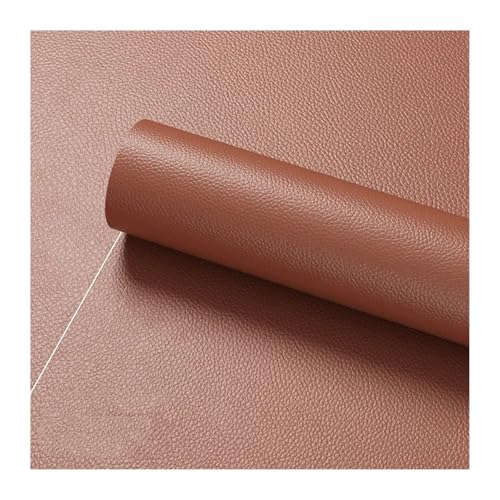 QAUUCP Leder Patch Selbstklebend 1000 cm große Fläche Lederreparatur Couch Restaurant Stuhl Auto Sitzkissen Renovieren Abdeckung Löcher Selbstklebender Lederflicken(Light Brown,500x50cm) von QAUUCP
