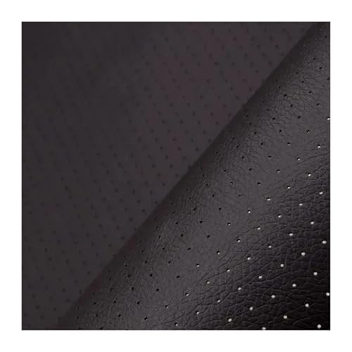 QAUUCP Leder Patch Selbstklebend Atmungsaktives, selbstklebendes Ledergewebe, Autoinnenreparaturflicken, perforiertes Kunstleder for Sofa-Autositze, Aufkleber(Black,20x30cm) von QAUUCP