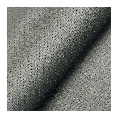 QAUUCP Leder Patch Selbstklebend Atmungsaktives, selbstklebendes Ledergewebe, Autoinnenreparaturflicken, perforiertes Kunstleder for Sofa-Autositze, Aufkleber(Gray,200x45cm) von QAUUCP