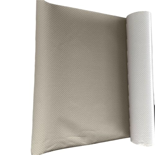 QAUUCP Leder Patch Selbstklebend Atmungsaktives perforiertes selbstklebendes Leder, Lederreparaturflicken for Möbel, Sofas, Autositze, Stühle, PU-Stoffaufkleber(Light Gray,40x150cm) von QAUUCP