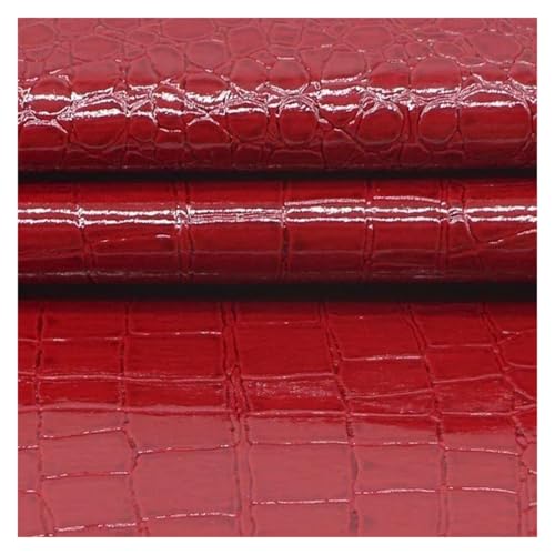 QAUUCP Leder Patch Selbstklebend Kunstleder-Aufkleber, Selbstklebender Leder-Reparatur-Patch for Möbel, Stuhl, Fahrersitz, Sofa, Schuhe(Dark red,20x137cm) von QAUUCP