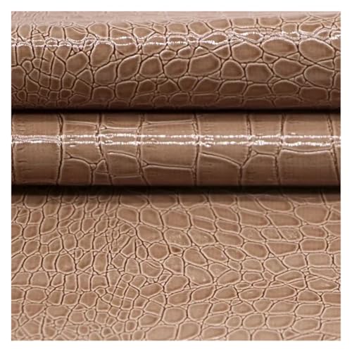 QAUUCP Leder Patch Selbstklebend Kunstleder-Aufkleber, Selbstklebender Leder-Reparatur-Patch for Möbel, Stuhl, Fahrersitz, Sofa, Schuhe(Khaki,50x137cm) von QAUUCP