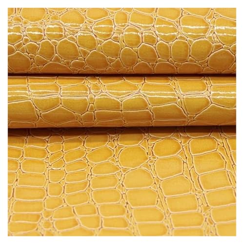 QAUUCP Leder Patch Selbstklebend Kunstleder-Aufkleber, Selbstklebender Leder-Reparatur-Patch for Möbel, Stuhl, Fahrersitz, Sofa, Schuhe(Yellow,50x137cm) von QAUUCP
