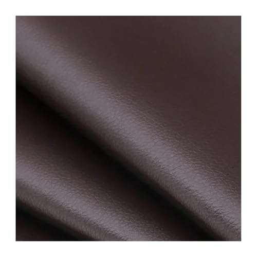 QAUUCP Leder Patch Selbstklebend Max 250x137cm Selbstklebendes Leder for Sofa-Reparaturflicken, Couches, Tische, Stühle, Aufkleber, 1 Rolle, Fix Mend, PU-Kunstlederhaut(Dark Brown,50x137cm) von QAUUCP