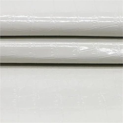 QAUUCP Leder Patch Selbstklebend Selbstklebende Leder-Reparatur-Patch for Auto-Innenraum Faux Textur Sofa Möbel Renovierung Aufkleber(White,20x137cm) von QAUUCP