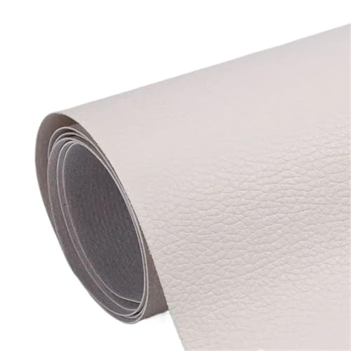QAUUCP Leder Patch Selbstklebend Selbstklebende Lederreparaturflicken for Sofa, Stuhl, Bett, Autositze, Tasche, Schuhe, Fix Mend, PU-Kunstleder-Aufkleber(Beige,200x137cm) von QAUUCP
