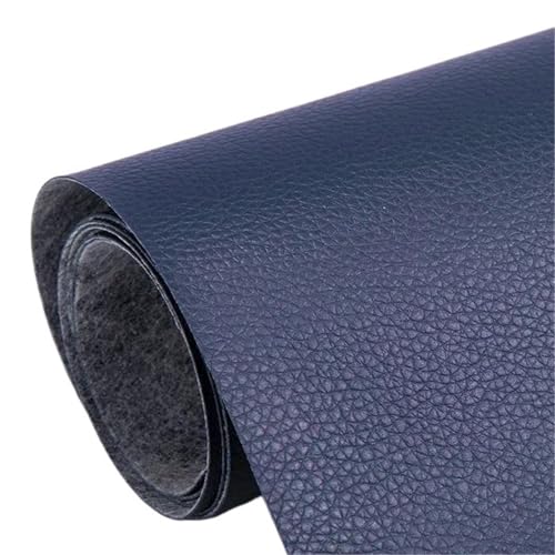 QAUUCP Leder Patch Selbstklebend Selbstklebende Lederreparaturflicken for Sofa, Stuhl, Bett, Autositze, Tasche, Schuhe, Fix Mend, PU-Kunstleder-Aufkleber(Blue,100x137cm) von QAUUCP
