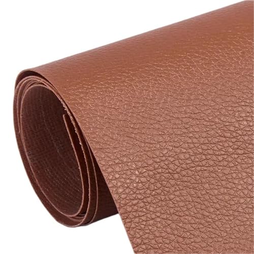 QAUUCP Leder Patch Selbstklebend Selbstklebende Lederreparaturflicken for Sofa, Stuhl, Bett, Autositze, Tasche, Schuhe, Fix Mend, PU-Kunstleder-Aufkleber(Brown,250x137cm) von QAUUCP