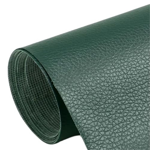 QAUUCP Leder Patch Selbstklebend Selbstklebende Lederreparaturflicken for Sofa, Stuhl, Bett, Autositze, Tasche, Schuhe, Fix Mend, PU-Kunstleder-Aufkleber(Dark Green,100x137cm) von QAUUCP