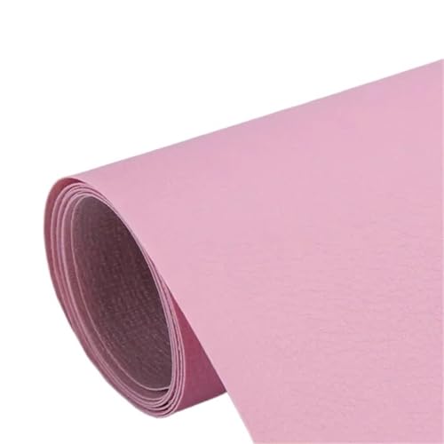 QAUUCP Leder Patch Selbstklebend Selbstklebende Lederreparaturflicken for Sofa, Stuhl, Bett, Autositze, Tasche, Schuhe, Fix Mend, PU-Kunstleder-Aufkleber(Pink,50x137cm) von QAUUCP