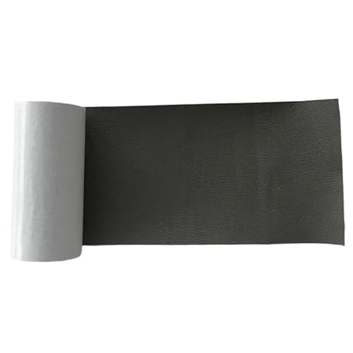 QAUUCP Leder Patch Selbstklebend Selbstklebendes Leder-Reparatur-Patch, Fix-Aufkleber for PU-Leder, for Sofa, Autositz, Tisch, Stuhl, Tasche, Schuhe, stark klebendes Lederband(Dark Gray,40x150cm) von QAUUCP