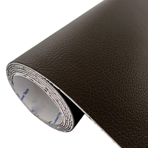 QAUUCP Leder Patch Selbstklebend Selbstklebendes Leder-Reparatur-Patch, Fix-Aufkleber for PU-Leder, for Sofa, Autositz, Tisch, Stuhl, Tasche, Schuhe, stark klebendes Lederband(Dark red,40x150cm) von QAUUCP