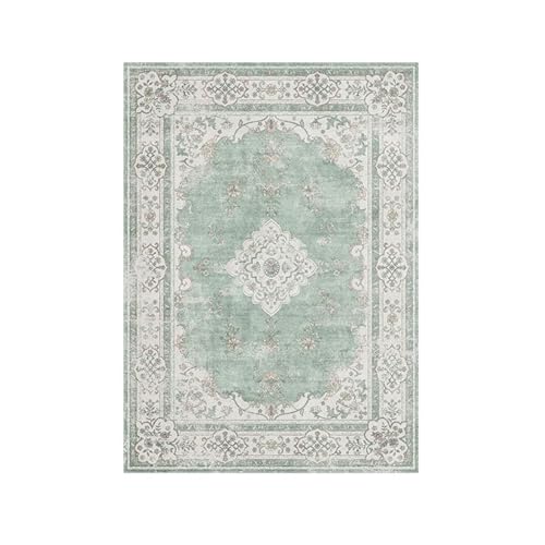 QAUUCP Vintage Teppich Großer Schlafzimmerdekor Weicher Teppich Retro-Stil Teppiche for Wohnzimmer Waschbarer Garderobenteppich Dickstoff Plüsch Nachttisch-Bodenmatte(Color 5,200x250cm) von QAUUCP