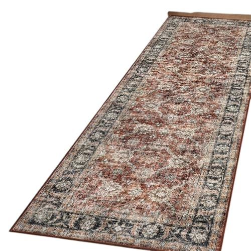 QAUUCP Vintage Teppich Waschbare Teppiche aus Kristallsamt mit Vintage-Akzent und Rutschfester Rückseite(Color6,120x160cm) von QAUUCP