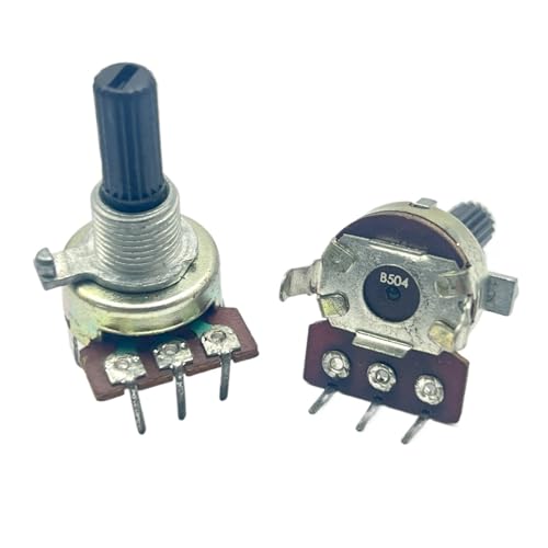 1 Stück Drehpotentiometer Typ 161 B500K mit einer Schaftlänge von 20mm und 3 Pins von QAVLXIE