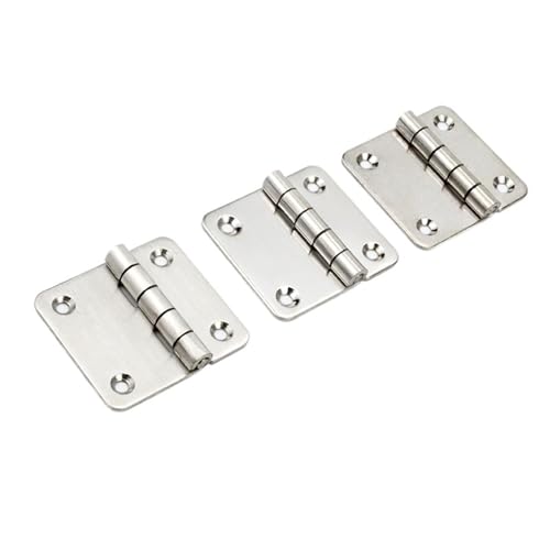 1 Stück Scharnier aus Edelstahl 304, HFCL3114, flaches, offenes Schmetterlingsscharnier, asymmetrisches Schmetterlingsscharnier, Industriescharnier(Steel-mirror) von QAVLXIE