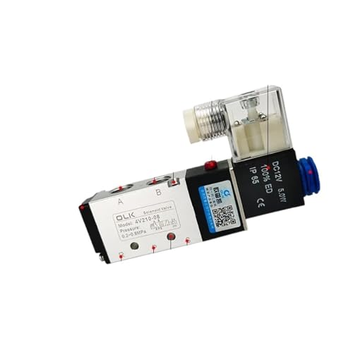 1 stück 4V210-08 Pneumatische Zylinder Ventil Elektrische Magnetventile 5 Weg 2 Position Control Air Gas Magnetische 12V24V220V(Only valve,AC24V) von QAVLXIE