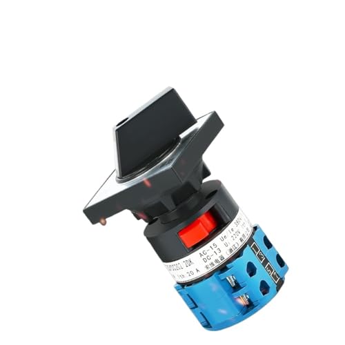 1 stück LW26-20 LW26-25 Elektrischer 2/3-Positionen-Drehnocken-Umschalter mit Schrauben Silberkontakt 20A 25A Nockenschalter(20A 3 pole 1-2) von QAVLXIE
