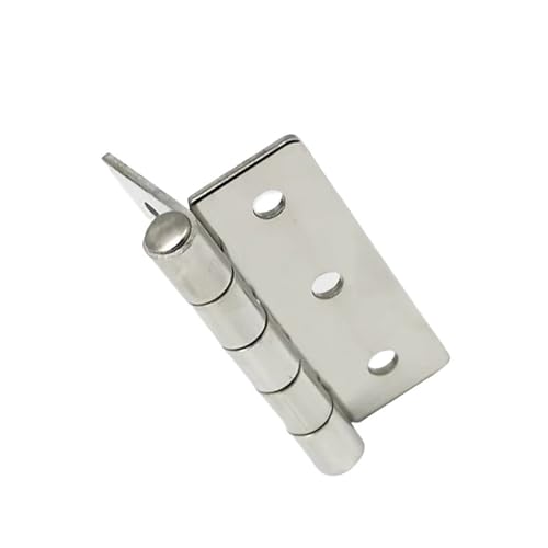 1 stück Schranktürscharnier 304 Edelstahl Verteilerschrankscharnier Flaches Klappscharnier 65 * 50 * 2 mm(Buffed) von QAVLXIE