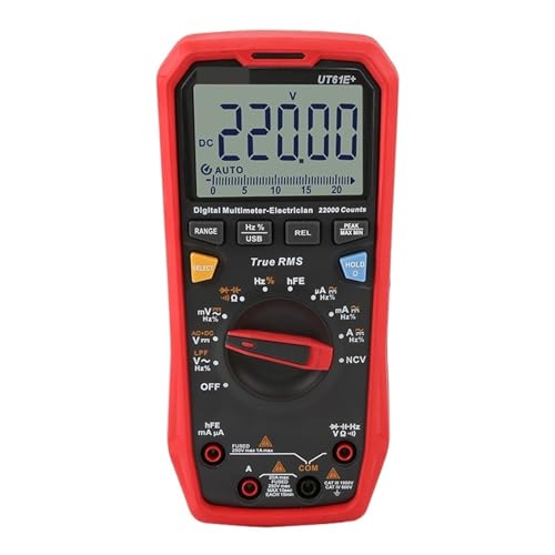 1 stück UT61E + True RMS-Multimeter Digital Auto Range Einheit True RMS meter 22000 Ziffern Anzeige 220mF Große Kapazität von QAVLXIE
