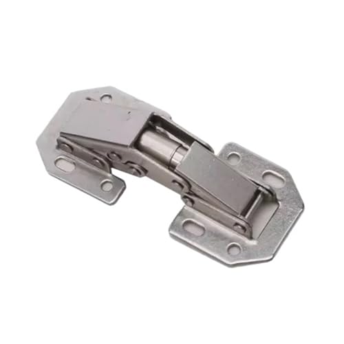 10/1 STÜCKE 90 Grad Stahlschrankscharniere Ohne Bohren LochHydraulisches Pufferscharnier Küchenschrank Schrankscharniere Hardware(4PCS) von QAVLXIE