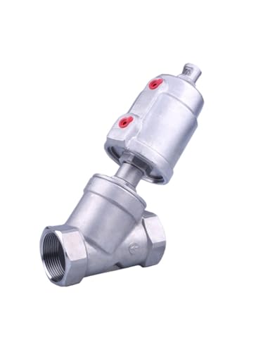 1pc 1/2 zoll 3/4 zoll 1 zoll edelstahl pneumatische gewinde winkelventil 16bar for Dampf Gas Öl Normalerweise Geschlossen(DN25) von QAVLXIE