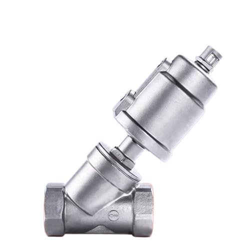 1pc 304 Edelstahl Pneumatische Winkel Ventil Dampf Y Typ Hohe Temperatur Gewinde Gewinde(H) von QAVLXIE