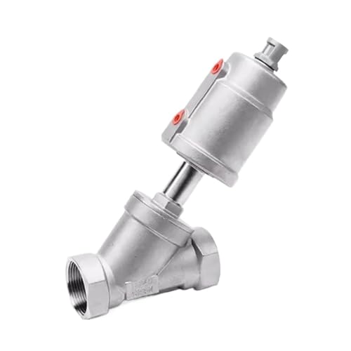 1pc 304 Edelstahl pneumatisches Eckventil Hochleistungsdampfgewinde JZF 1/2 "3/4" 1 Dampf Gas Öl Wasser(A-style DN32) von QAVLXIE