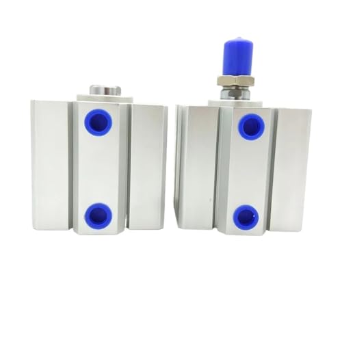 1pc 40mm Ohne Magnet Bohrung Kompakte Zylinder Doppel Wirkenden Zylinder Pneumatische Teile(SDA40-5,Male Thread) von QAVLXIE