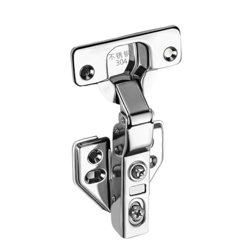 1pc Scharniere Möbelbeschläge for Schrank Kleiderschrank Kommode Edelstahl Dämpfer Puffer Weiche Tür Scharniere Hardware(Fixed IE 1PC) von QAVLXIE