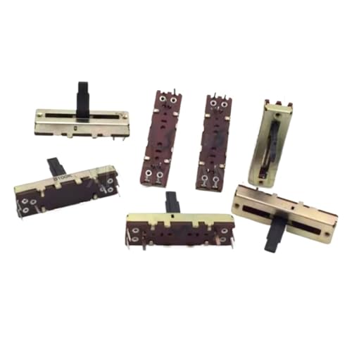 2 STÜCKE SL2031G 35 MM Gerade Schiebepotentiometer B100K Mit Mittelpunkt A50K B50K 3,5 CM Doppel Mixer Fader 6-Pin Griff 15 MM(B100K With Midpoint) von QAVLXIE