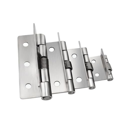 5 Stücke 304 Edelstahl Federscharnier Automatische Schranktür Kleiderschrank Hardware und Möbelbeschläge Mini Micro Scharnier(2.5 inch) von QAVLXIE