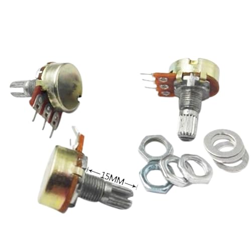 50 stücke Potentiometer Topf B1M/B2M/B20K/B2K/B250K/B10K/B5K/B1K/B220K/B100K Linear welle 15mm(B100K) von QAVLXIE