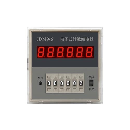 JDM9-4 JDM9-6 4/6-stellige digitale Zähler Relais Akkumulation Stromausfall Speicher Reset PNP Sensor DC24V AC220V AC380V(JDM9-6 AC220V) von QAVLXIE