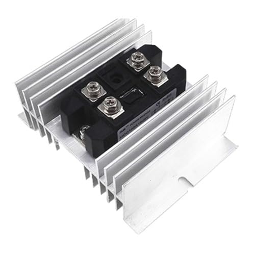 QAVLXIE Einphasenbrückenmodule MDQ300A 300A Ampere 1600V 1-Phasen-Diodengleichrichter MDQ400A 400A Kühler Kupferbasis(Module with Radiator,MDQ300A) von QAVLXIE