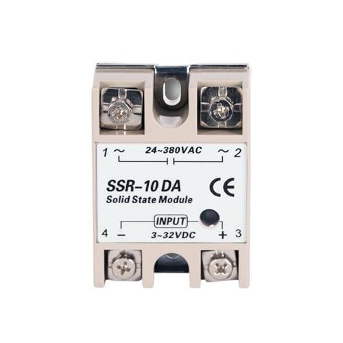 Ssr 10Da 10 A 40 A Halbleiterrelais 25 A Ssd Halbleiterschiene Ssr40Da Rele 12 V 20 A Modul 30 A Heizkörper zur Kontrolle der Spannung DC (10 A DC AC) von QAVLXIE