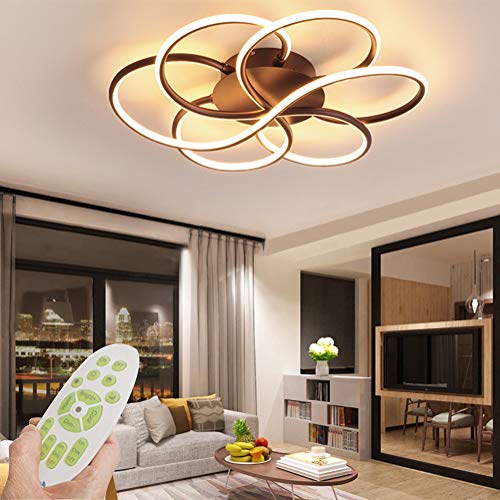 QAZPLM Modern LED deckenleuchte wohnzimmer dimmbar 120w designer lampe schlafzimmerlampe ceiling lamp esszimmer deckenlampe von QAZPLM