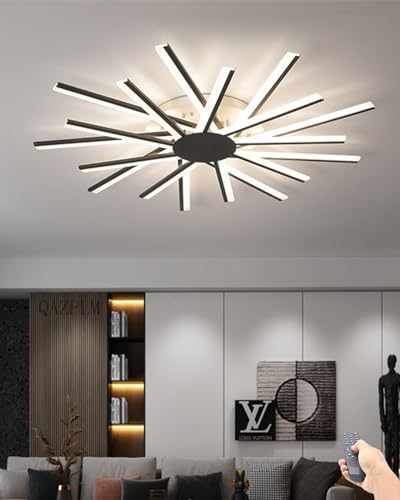 QAZPLM Moderne LED-deckenlampe wohnzimmerlampe modern mit Fernbedienung deckenleuchte led dimmbar ceiling lighting von QAZPLM