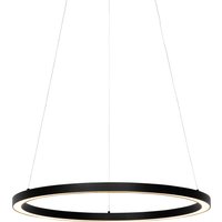 Hängelampe schwarz 60 cm inkl. LED 3-stufig dimmbar - Girello von QAZQA Professional