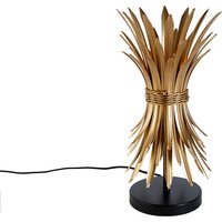 Art-Deco-Tischlampe Gold - Wesley von QAZQA