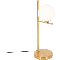 Art-Deco-Tischlampe aus Gold und Opalglas - Flore von QAZQA