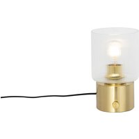 Art-Deco-Tischlampe Gold mit Glas - Laura von QAZQA